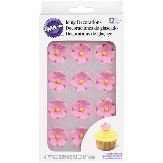 Shop For The Wilton Icing Decorations Pink Posies At Michaels